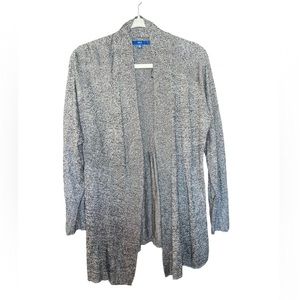 Apt 9 Lightweight Long Cardigan XXL gray/white